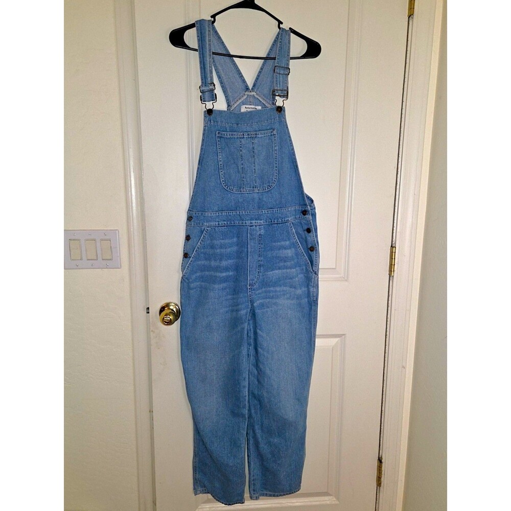 Reformation Jeans Women’s LY678 Smith Overalls Bristol Denim Cotton 10